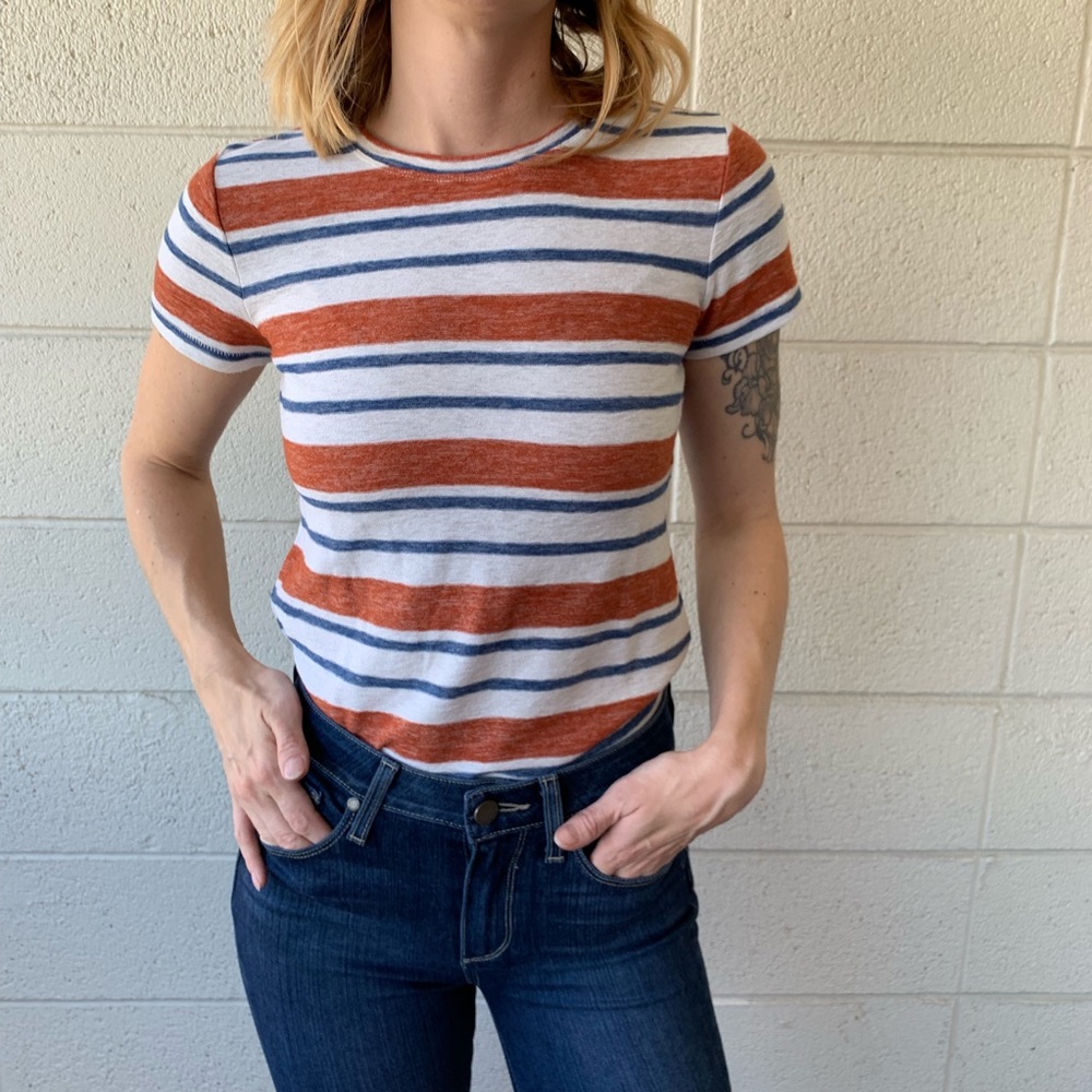 Madewell Stripped Tee SZ XS